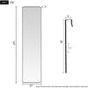 Full Length Over Door Mirror Door Hung Mirror Dormitory Wardrobe Bedroom Mirror
