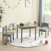 Kids Table and Chairs Set Wooden Preschoolers Children's Table with 2 Chairs Set