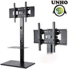Heavy Duty Floor TV Stand with Mount for 32-65" TVs with 2-Tier Storage Shelves