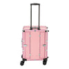 Rolling Makeup Train Case Cosmetic Trolley Organizer Travel w/LED LIght & Mirror