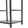 2 Tier Industrial Bookshelf Storage Shelf Unit Display Rack for Home Living Room