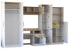 Kids furniture set MARC Fantastic design,Wardrobe+competer desk+drawers