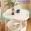 Modern Minimalist Small Coffee Table, Living Room Mobile Storage Rack