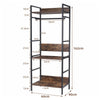 Large 3-Tier Metal Clothes Rail Hall Open Wardrobe Closet Anti-slip Board Shelf