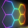 5x RGB Hexagon LED Garage Light Honeycomb Lights for Workshop Gym Gaming Room