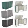 6.4 x 6.7ft Garden Waterproof Anti-UV Storage Pent Bike Shed Steel Lockable Door