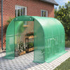 Walk in Polytunnel Greenhouse Large Outdoor Garden Grow House w/ Door Window