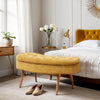 Window Seat Chenille Ottoman Storage Box Bed End Sofa Bench Buttoned Foolstool
