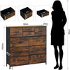 Chest Of Drawers Storage Unit 10 Drawers Metal Handles Bedroom Furniture