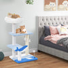 Ocean-themed Cat Tree 3-level Cat Tower Activity Center Sisal Scratching Posts