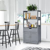 Kitchen Cupboard Bathroom Cabinet Freestanding Storage Cabinet Bookcase W/2 Door