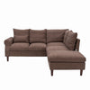L-Shaped Corner Sofa, Sectional Couch with Built-in USB Port Chaise