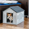 Small- Large Dog House Outdoor Indoor Puppy Shelter Dog Kennel with Air Vents UK