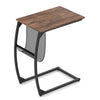 Heavy-duty Metal Frame End Table Rustic Bedside Storage Table Snack Table