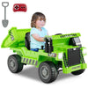 12V Ride On Dump Truck 4-wheeler Ride On Toy Car with Remote Control-Green