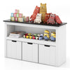 Kids Toy Organizer 3 Bins Childrens Bookcase Storage Cabinet Toy Bookshelf
