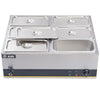 Electric Food Warmer Catering 4/6 Pots Bain Marie Buffet Wet Well Heat with Lids