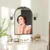 Large Arched Wall Mirror Baroque Brass Vanity Mirror Ornate Carved Mantel Mirror