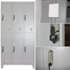 180cm Tall Metal Storage Cupboard 6/9 Doors Cabinet Gym Staff School Locker