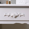 Dressing Table with Mirror and Stool, Vanity Desk with Mirror and Drawers White