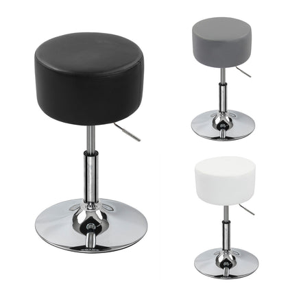 1/2x Faux Leather Padded Bar Stool Gas Lift Swivel Barstool Club Cafe Breakfast