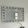 Modern Accent Glass Wall Mirror Rectangular for Living Room Bedroom Office Foyer