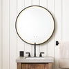 Round LED Bathroom Mirror Lights Illuminated Vanity Mirror Over Sink 60cm 80cm