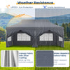 3Mx6M Outdoor Canopy Tent Portable Gazebo Pop up Canopy w/Zippered Entrances