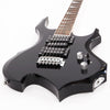 Glarry Electric Guitar 5 Way Rosewood Fire Flame Switch Pickup Full Set Black