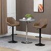 Adjustable Bar Stools Set of 2, Swivel Barstool W/ Footrest Dark Brown