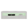TV Stand Modern High Gloss Doors Entertainment Unit Cabinet With RGB LED Lights