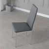 Set of 4/6 Diamond Dining Chairs Metal Legs High Back Seat Dining Room Furniture