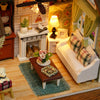 DIY Miniature Dollhouse Kit Realistic Mini 3D Wooden House Room Craft For Gift