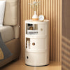 Modern Bedside Table Bedroom Sofa Side End Multi-functional Round Storage Unit