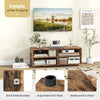 TV Stand for TVs up to 40 Inches Wooden Media Console Table Entertainment Center