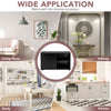 Freestanding Kitchen Storage Cabinet Floor Storage Cabinet-Black
