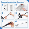 Beach Sand Rake, Beach Foldable Tooth Stainless Steel Sand Sifter +Foldable Pail