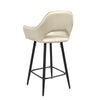 2PCS Barstools Padded Upholstered Dining Chair Breakfast Bar Seating for Cafe