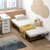 Portable Metal Bed Frame Folding Bed with Memory Foam Mattress