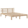 Bed Frame with Drawers 140x190 Solid Wood Pine K0P2