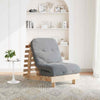 Futon Sofa Bed with 70x206x11 Solid Wood Pine E6J9
