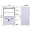 Modern Storage Cabinet Buffet Sideboard Kitchen Cupboard w/Doors &Open Shelf