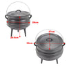 8 Liter Pre-Seasoned Cauldron Potjie Stew Pot Heavy Duty Tripod Dutch OVen w/Lid