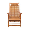 Bamboo Wood Recliner Garden Balcony Sun Lounger Deck Chair Folding Nap Bed Seat