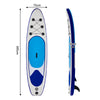 10FT Inflatable Stand up Paddle Board Surfboard SUP Board White+Blue