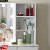 Large Dressing Table Vanity Makeup Desk With 3 Color Modes LED Light Mirror