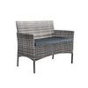 Rattan Garden Furniture Set 4 Piece Patio Table Chairs Sofa Outdoor Conservatory