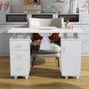 Beauty Salon Workstation Nail Technician Table Manicure DIY Nail Art Drawer Desk