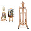 Large Studio H-Frame Easel Painting Floor Beech Wood Adjustable Pro Artist Easel