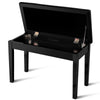2-in-1 PU Leather Piano Bench Double Duet Seat W/Padded Cushion Music Storage